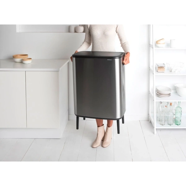Мусорное ведро Brabantia Bo Touch Bin Hi 130267 60 л, стальное матовое
