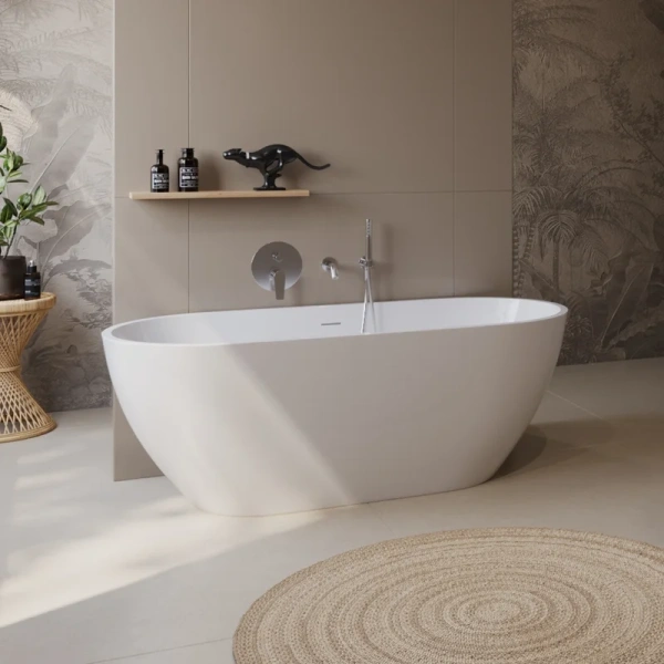 акриловая ванна belbagno uno 170x75 bb701-1700-750-k без гидромассажа