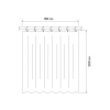 штора для ванной iddis base bx04p18i11 200x180 см, полиэстер