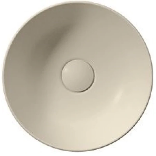 раковина gsi pura 885408 накладная, ø32 см, creta opaco (бежевый матовый)