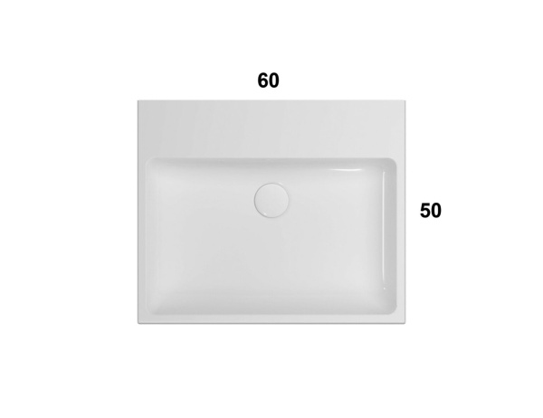 раковина 60x50 globo classici scq62bi 1 отверстие под смеситель bi