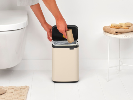 мусорное ведро brabantia bo 234088 4 л, бежевое