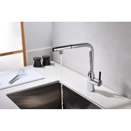 смеситель для кухни с подключением к фильтру paulmark viper vi213105-cr, цвет хром