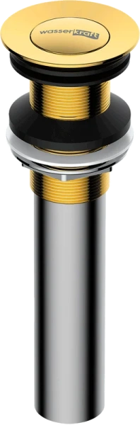 Донный клапан WasserKRAFT A253 клик клак, золото