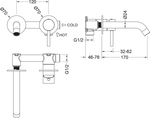 смеситель для раковины timo saona 2372/16sm с внутренней частью, матовый белый