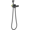 Гигиенический душ со смесителем Aquatek Оберон AQ1027MB с термостатом Черный матовый