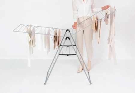 сушилка для белья brabantia hangon 403484 серый металлик