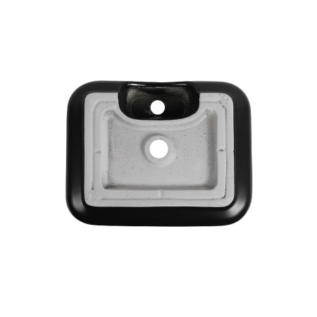 раковина накладная 50 см aquanet soul-2-mb 00273670, черный матовый