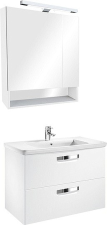 зеркальный шкаф roca gap 80 zru9302750 матовое