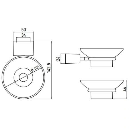 мыльница emco logo2 3030 001 01