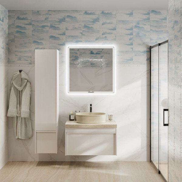 шкаф пенал kerama marazzi modula 35 mo.165\wht подвесной белый глянцевый