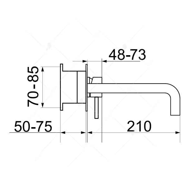 смеситель для раковины rgw shower panels sp-45-10 b 21140545-04 черный