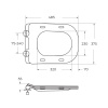 унитаз подвесной безободковый belbagno sela bb3201chr, без сиденья, цвет белый