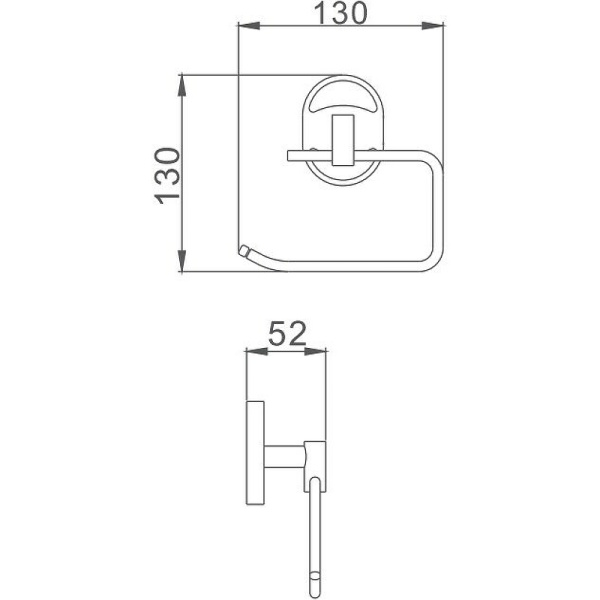 Держатель туалетной бумаги Haiba HB1903-3 цвет хром