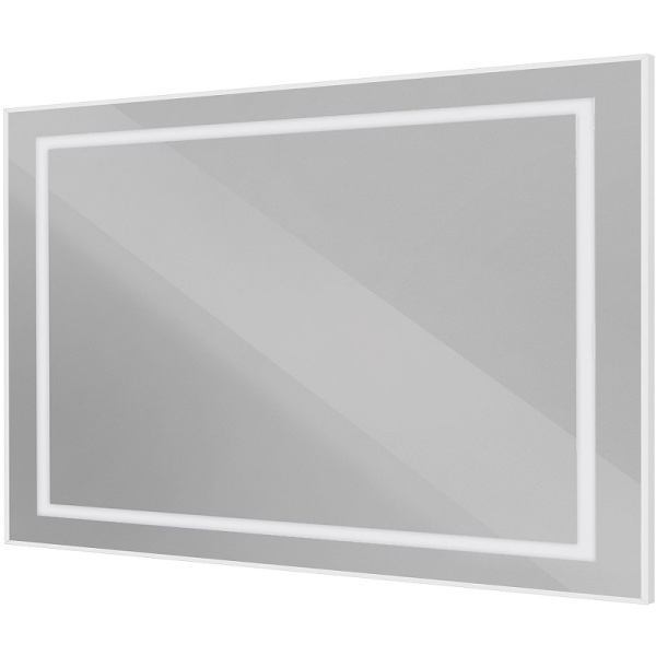зеркало belbagno kraft 120 spc-kraft-1200-800-sens-al с подсветкой сатин с сенсорным выключателем