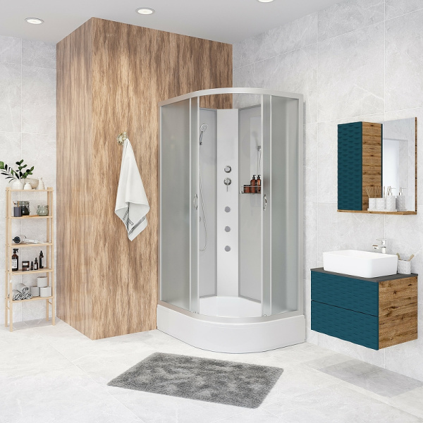 душевая кабина niagara classic 100х90 l ng-33094-14lbkg с гидромассажем