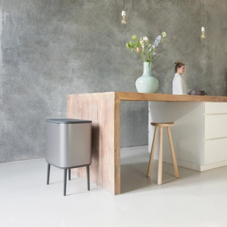 мусорное ведро brabantia touch bin bo touch bin 316142 23 + 11 л