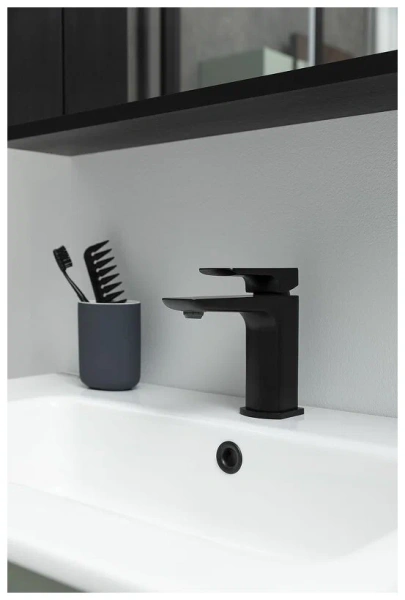 смеситель для раковины allen brau infinity 5.21001-31 черный матовый