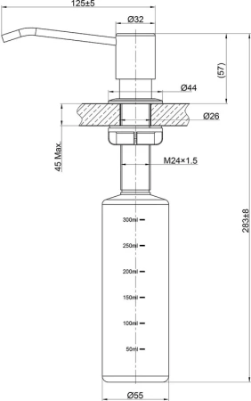 дозатор для кухонной мойки lemark lm8201gmn графит
