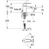 смеситель grohe eurostyle cosmopolitan 33566002 для биде, с цепочкой, хром