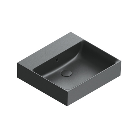 Раковина Catalano Premium 50x47см, без отв., черный матовый