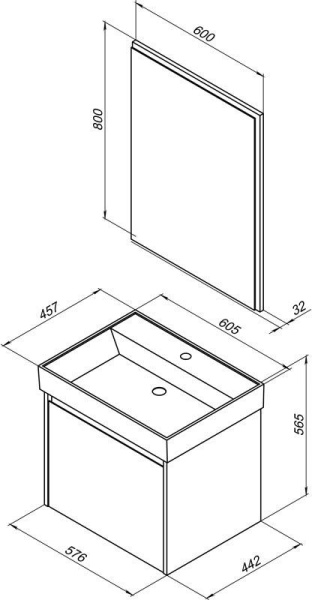 мебель для ванной aquanet nova lite 60 дуб рустикальный (1 ящик) мебель для ванной aquanet nova lite 60 дуб рустикальный (1 ящик)