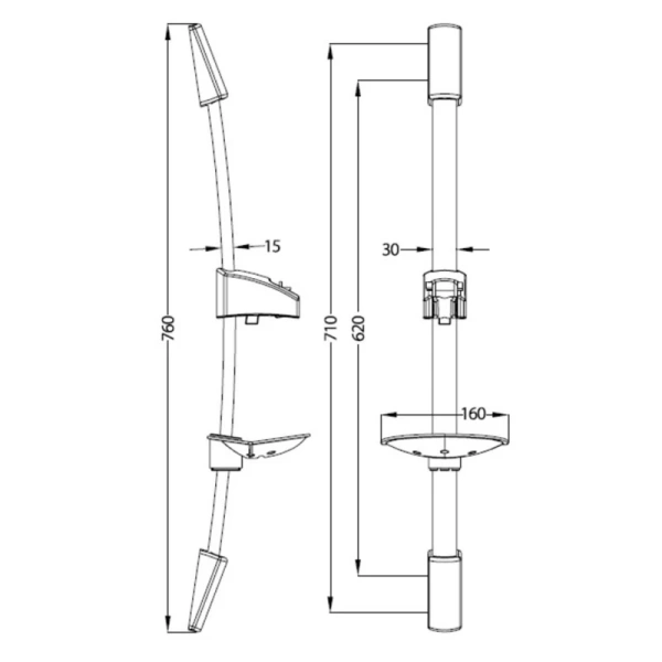 душевая штанга iddis a30311