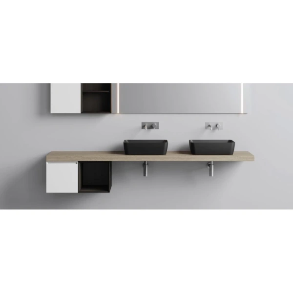 раковина gsi nubes 903826 накладная, 38x38 см, ardesia opaco (черный матовый)