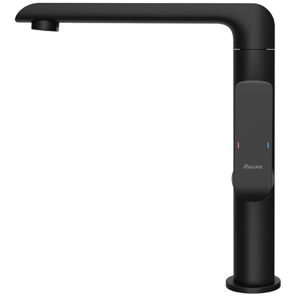 смеситель для кухни ravak flat fl 016.20 x070174 черный матовый