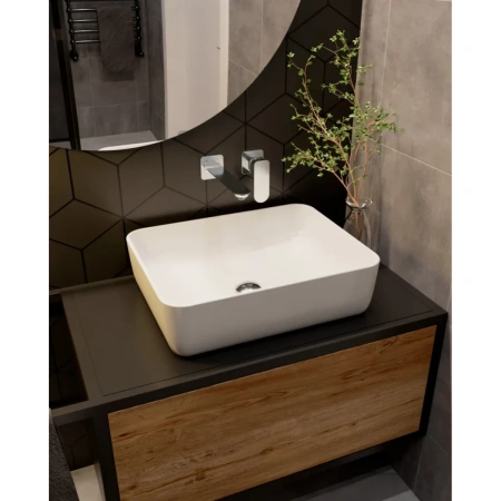 смеситель для раковины aquame monza aqm6315cr встраиваемый, без донного клапана, хром