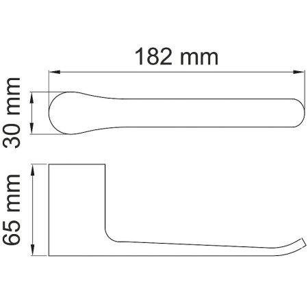 держатель туалетной бумаги wasserkraft elbе k-7296 черный матовый