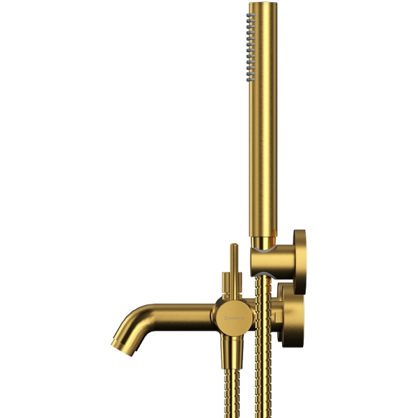 смеситель для ванны whitecross y brushed gold y1231glb брашированное золото