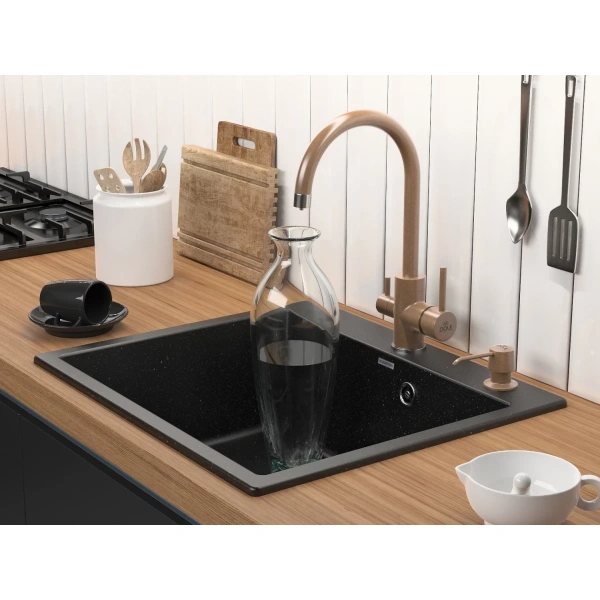 смеситель для кухни с фильтром paulmark essen es213211-307 + h851p00