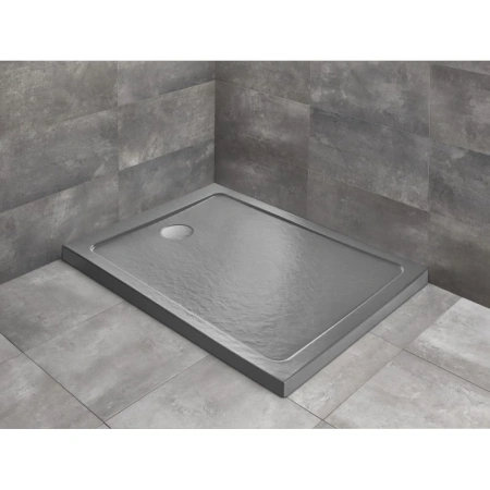 Душевой поддон 140×80 см Radaway Doros F Stone Anthracite SDRF1480-01-64S