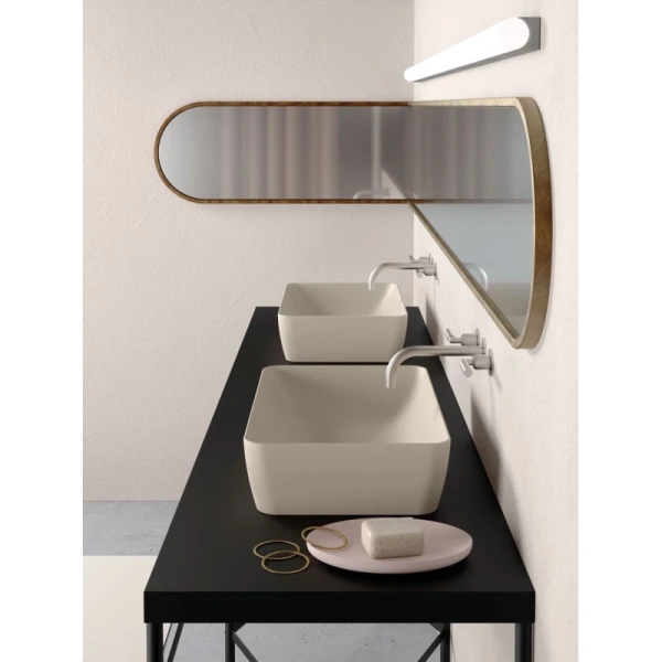 раковина gsi nubes 903611 накладная, 60x38 см, bianco lucido (белый глянец)