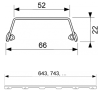 решетка tece tecedrainline steel ii 601582, нерж. сталь, полир.