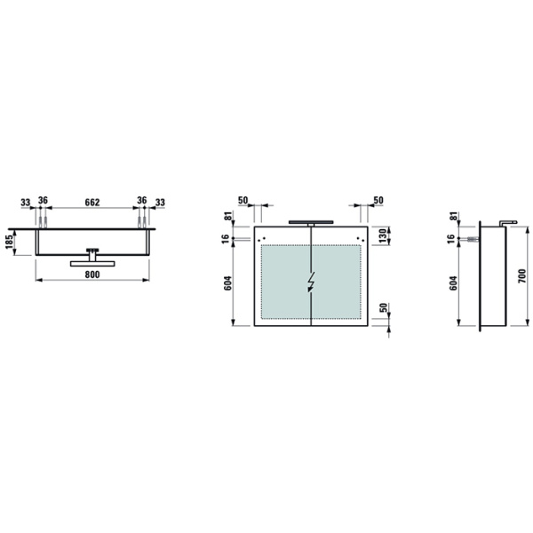 шкаф зеркальный laufen base 4.0285.2.110.261.1 100х18.5х70см, цвет: белый глянцевый