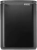 мусорное ведро brabantia bo 222900 7 л, матовое черное