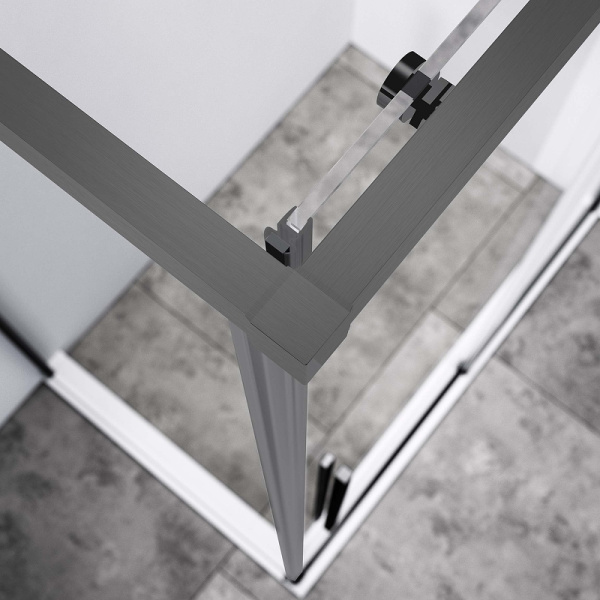 душевой уголок vincea slim-n 130×90 vsr-4sn9013clgm профиль вороненая сталь, стекло прозрачное