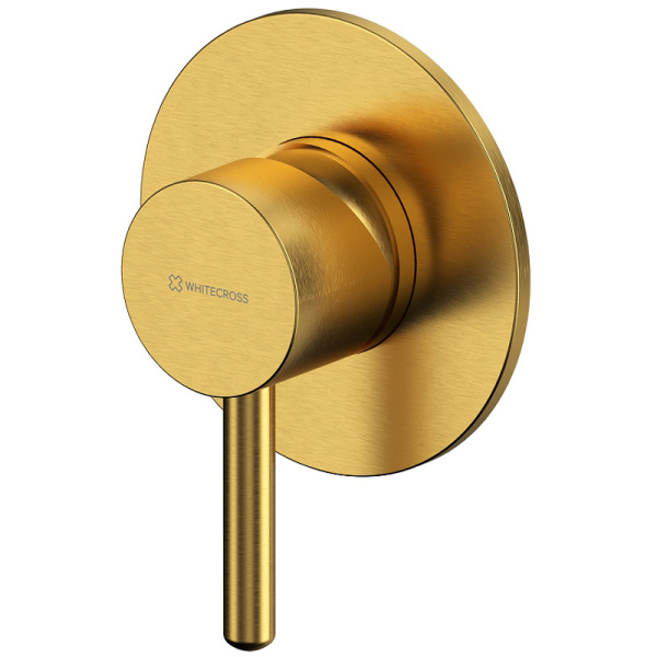 смеситель для душа whitecross y brushed gold yset02topglb брашированное золото