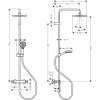 душевая система hansgrohe vernis blend showerpipe 240 1jet ecosmart 26428670