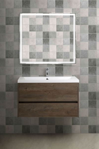 Тумба под раковину Art&Max Family подвесная с двумя выкатными ящиками, Pino Siberia, 900x480x550