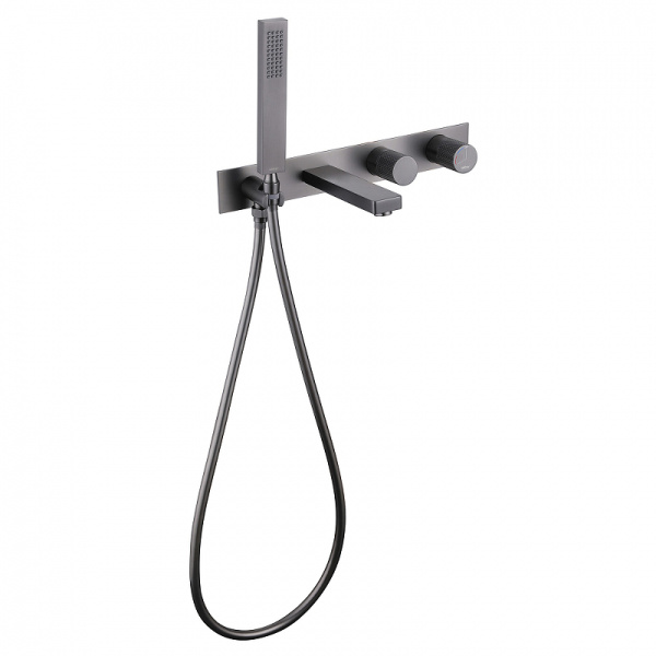 смеситель для ванны abber rund af8730ng, цвет никель