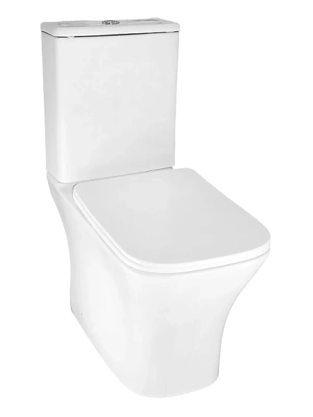 унитаз компакт azario kashmir az-9143s напольный, безободковый, с бачком и сиденьем микролифт, 65х34х77 см, белый