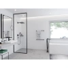 косметическое зеркало x 3 hansgrohe addstoris 41791670, черный матовый