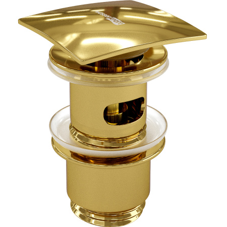 Донный клапан WasserKRAFT Sauer A168 клик клак, золото