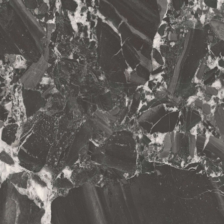 Керамогранит Kerama Marazzi Риальто чёрный лаппатированный обрезной SG850792R 80х80 см