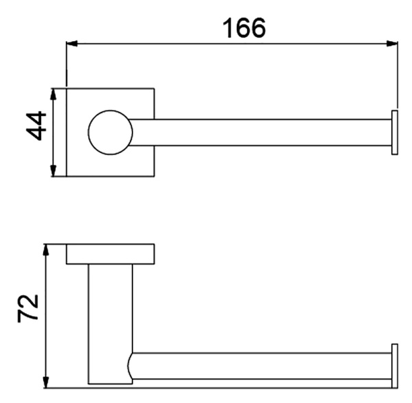 Держатель туалетной бумаги Timo Selene 12035/03 Черный