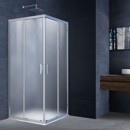 Душевой уголок 90×90 см Vincea Alpha VSS-3AL900MT текстурное
