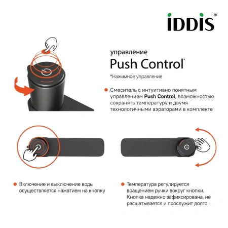смеситель для раковины iddis slide sligmbti01 графитовый